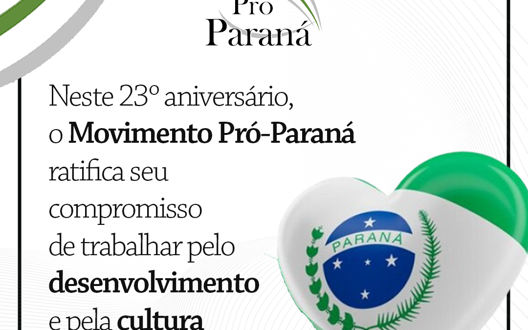 Pró-Paraná celebra 23 anos de trabalho em prol do desenvolvimento do estado