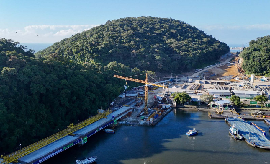 Presidente do Movimento Pró-Paraná participa de evento que marca 50% da realização da obra da Ponte de Guaratuba